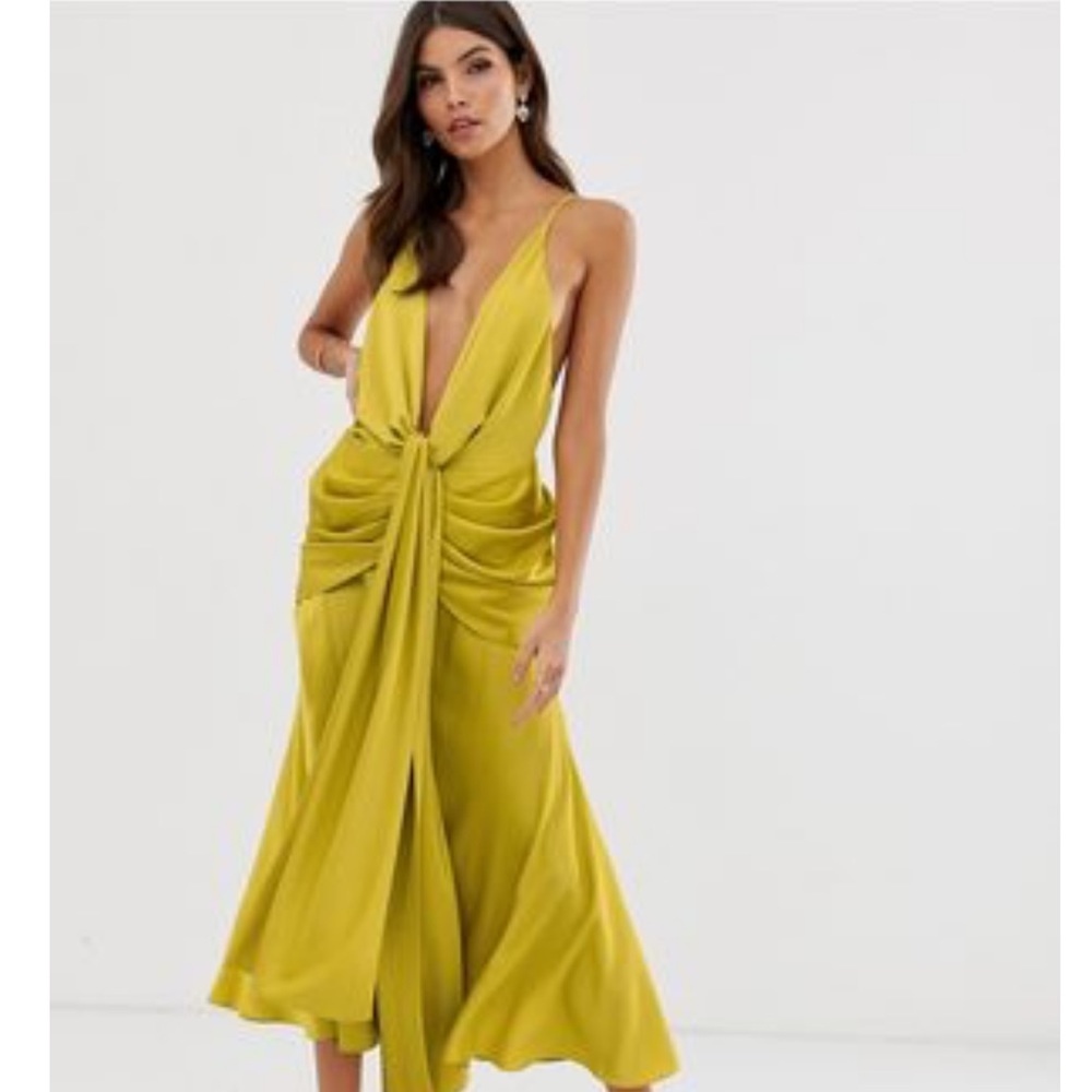 ASOS Sash Dress Satin
